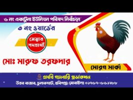 নির্বাচনের গান ১ মোরগ মার্কা – মৌলভীবাজার জেলার ৬নং একাটুনা ইউপি ৩নং ওয়ার্ড l মোঃ মারুফ তরফদার