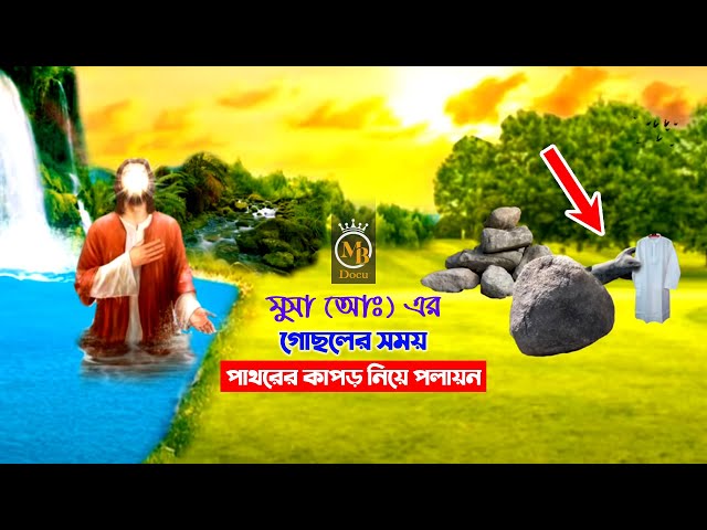 মুসা (আঃ) এর গোছলের সময় তাঁর কাপড় নিয়ে পাথরের পলায়ন – শুনলে অবাক হয়ে যাবেন Musa and the Stone
