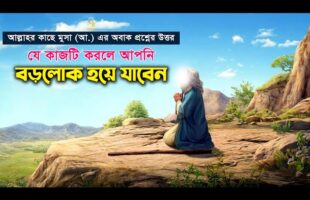 যে কাজটি করলে আপনি বড়লোক হয়ে যাবেন – আল্লাহর কাছে মুসা (আ.) এর অবাক প্রশ্নের উত্তর Musa story